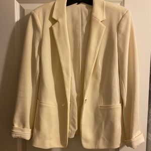 Express winter white blazer, Size M, lightly worn, still looks new